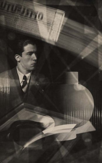 Ivos Pacetti_Futuristic Self Portrait, photomontage, around 1933_Archivio Fotografico Mart