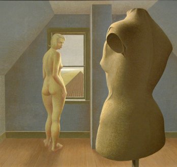 Nu_Nude/Alexander Colville, Nu et mannequin-Nude and Dummy, 1950_Purchased from the artist, 1951, New Brunswick Museum, Saint John