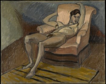 Nu_Nude/John Lyman, Jeune homme indolent, Indolent Youth about, vers 1922_MNBAQ, Québec