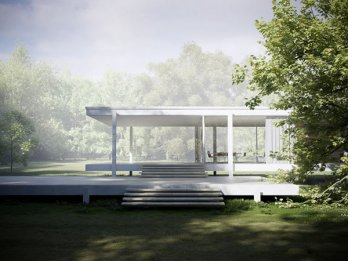 Farnsworth House by Mies van der Rohe_Peter Guthrie_3D MsAISa