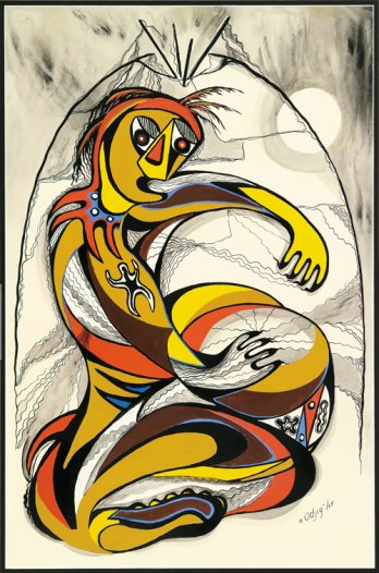 Daphne Odjig 2/The Shaking Tent, 1969_Colection de la Société du Centre du centenaire du Manitoba, Winnipeg