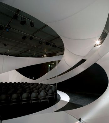 Verner Panton/Panton chairs_JS Bach - Zaha Hadid Architects Chamber Music Hall at Manchester Art Gallery_Zaha Hadid Architects + Luke Hayes