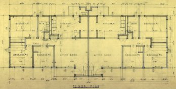 dwelling floor plan_ourtesy Dion Neutra, Architect © and Richard and Dion Neutra Papers, Department of Special Collections, Charles E.Young Research Library, UCLA