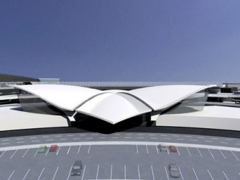 Eero Saarinen_TWA Terminal New York International (now JFK International), Circa 1962_Balthazar Korab_New York_USA