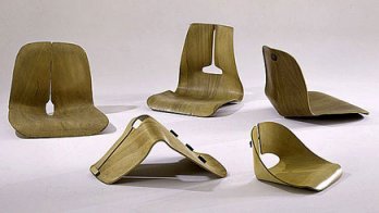 Charles & Ray Eames_Chair Shell Experiments, 1941-1945_San Francisco_USA