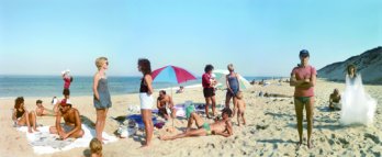 P: Joel Meyerowitz, A Day on the Beach,3 Part Panorama, Cape Cod, 1983 - Courtesy Edwynn Houk Gallery, NY