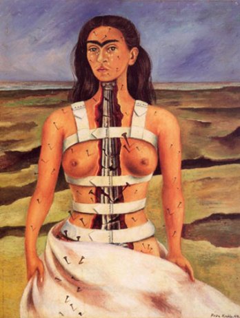 Frida Kahlo_The Broken Column, 1944_Mexico