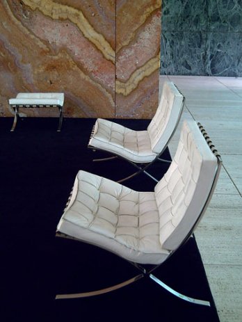 barcelona chair white. Barcelona Chair by Mies van