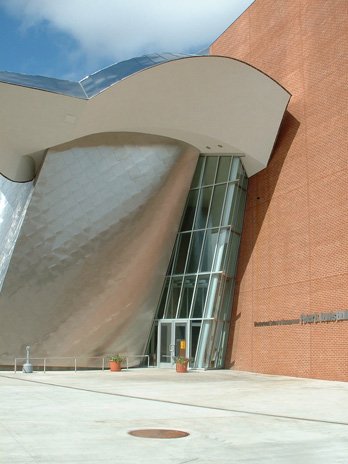 The entry to the Peter B. Lewis Building in Cleveland, Ohio - P. Sandy Kristin Piderit