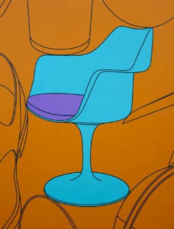 Michael Craig-Martin_Wallpaper Orange