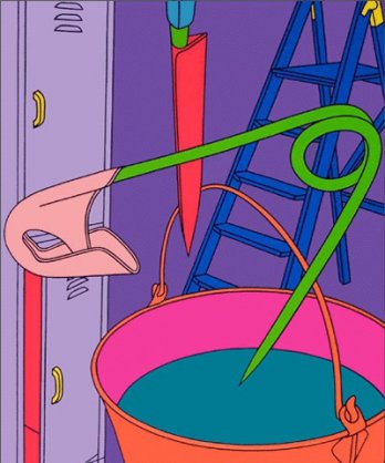 Michael Craig-Martin_Intimate Relations Safety Pin