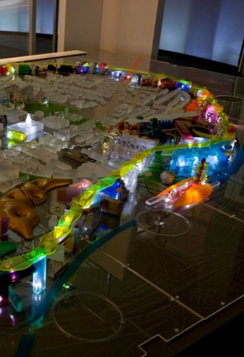 Urbanopolis_Maquette_Rethinking Barnsley_Will Aslop, Architecture, 2002_Idra Labrie