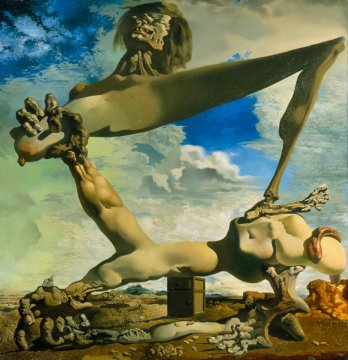 Salvador Dalí_Construction molle avec haricots bouillis :  Prémonition de la guerre civile, 1936_Salvador Dali, Fundació Gala-Salvador Dali / SODRAC (2008)