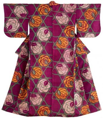 Kimono for woman_Showa period, 1930-1950_Montgomery Collection