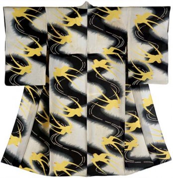 Kimono pour femme_Période Showa, 1930-1950_Montgomery Collection