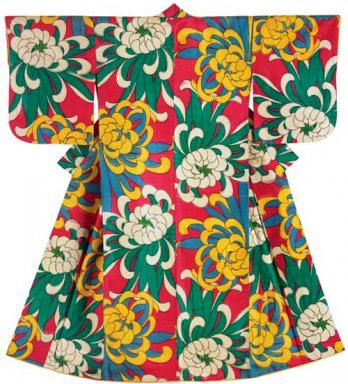 Kimono pour femme_Période Showa, 1930-1950_Montgomery Collection