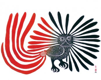 Kenojuak Ashevak_The Enchanted Owl, 1960