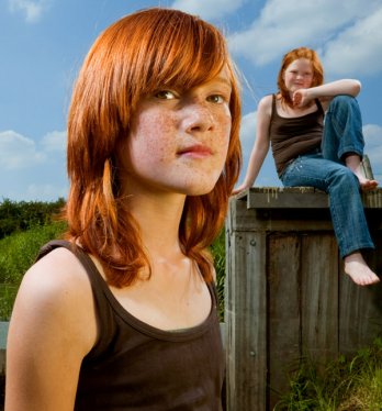 Hanne van der Woude_Katinka and Annabel, Oosterbeek - Holland, 2007