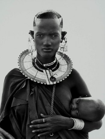 HERB RITTS_Maasai Woman and Child, Africa, 1993