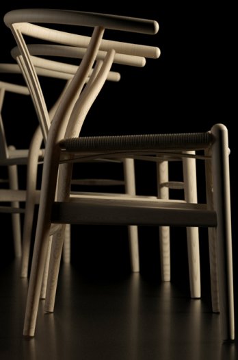 CH_24, The Wishbone Chair or the Y-chair was designed in 1949 by Hans Wegner