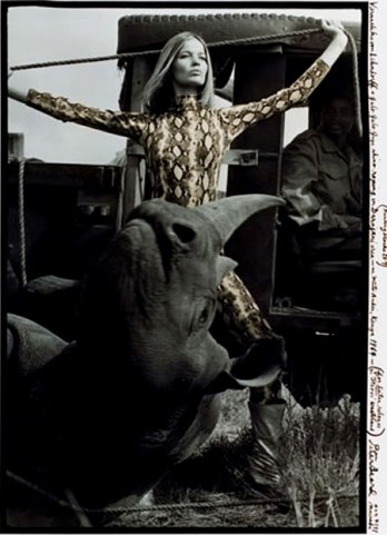 Veruschka von Lehndorff, Darajani, Kenya, 1964 by Peter Beard