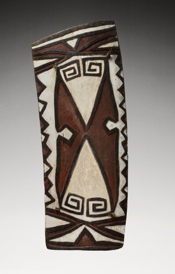 Oceania - Ritual signs, authority symbols/Bouclier_Nouvelle-Guinée, haut Sepik, Telefomin