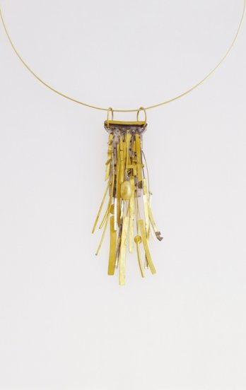 Hermann Jünger/Necklace_ca.1978-1979_Gold, silver, enamel, ivory_Eva Jünger