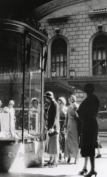 Window Shopping at I. Miller-Circa, 1930_Irving Browning_The New York Historical Society