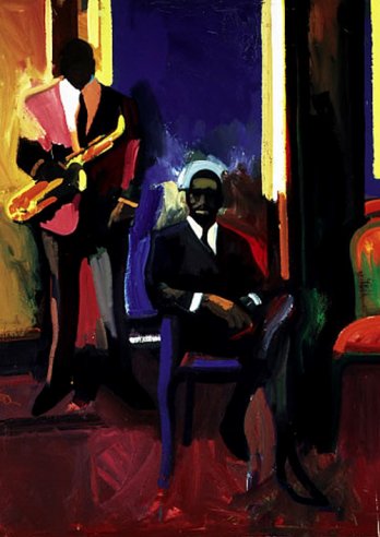 James Weeks_Two Musicians, 1960_Thomas W. Weisel Fund