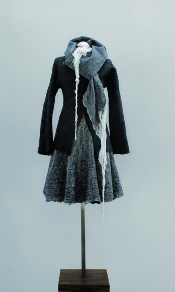 Fashioning Felt/Dress and jacket. Designed by Christine Birkle. Manufactured by Hut Up. Germany, winter 200708. Wool, cotton