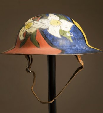 Helmet, Hand-Painted Disruptive Pattern Design, United States, 1914-1918