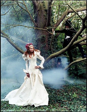 Lily Cole in Chateau near paris