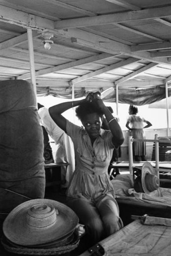 Sur le bateau, Antilles, 1958_RMN
